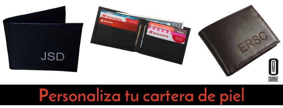 carteras de piel para hombre personalizadas